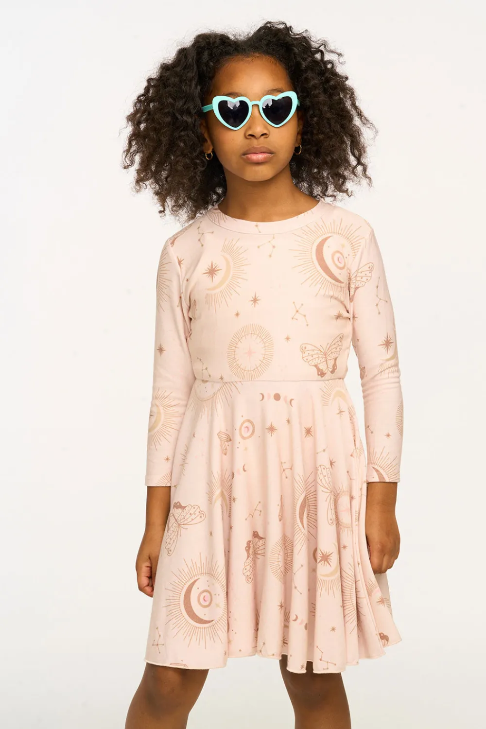 Shop Mystical Sky Peplum Cozy Knit Dress Kids Girls