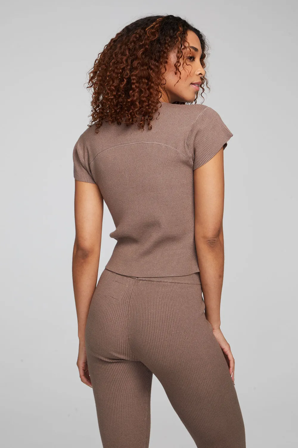 Clearance Nahal Deep Taupe Tee Women Loungewear|Tops