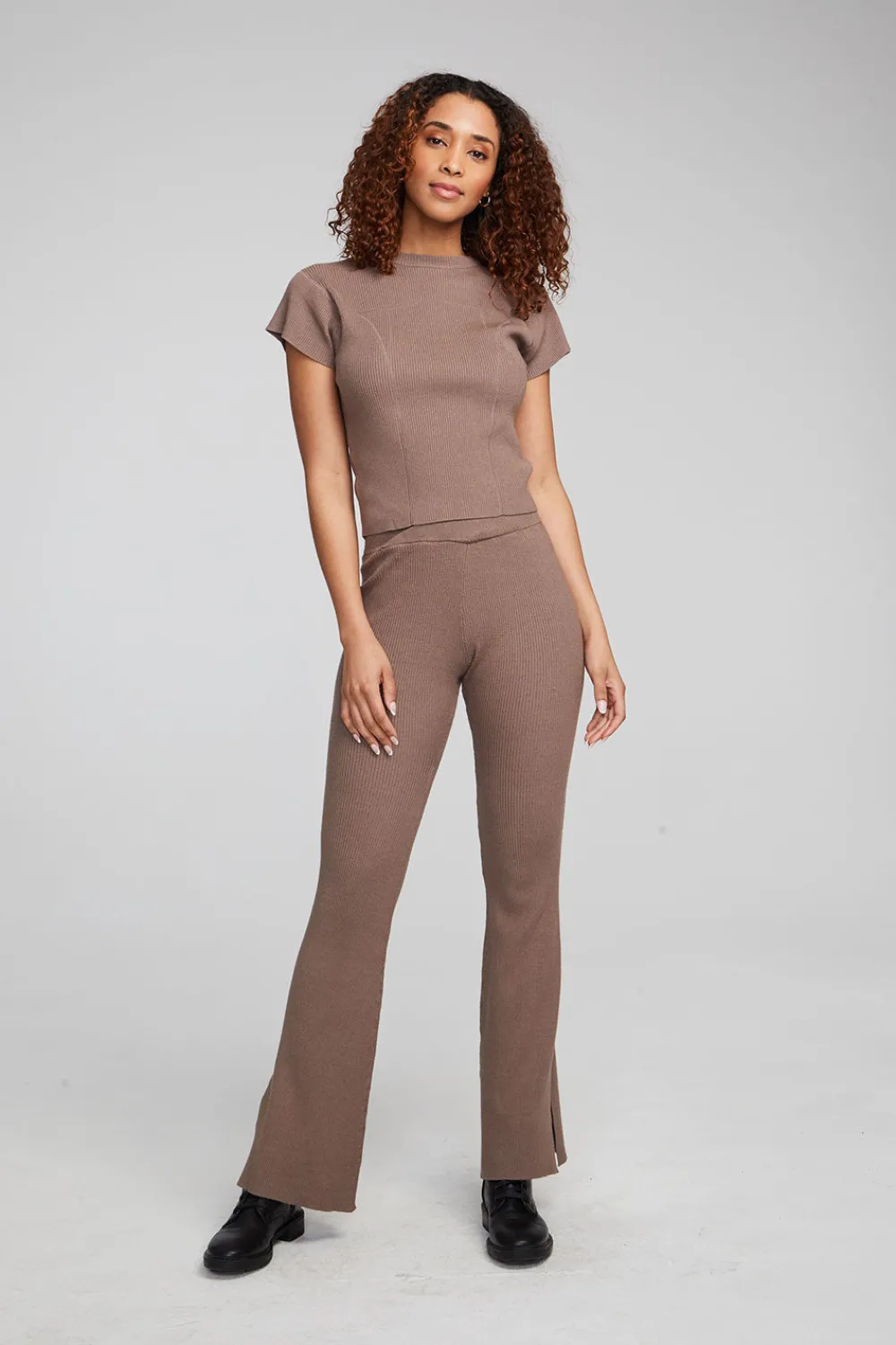 Clearance Nahal Deep Taupe Tee Women Loungewear|Tops