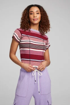 Cheap Nahal Roxy Stripe Tee Women Loungewear|Tops