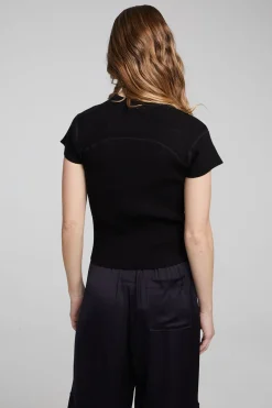 Sale Nahal Shadow Black Tee Women Loungewear|Tops