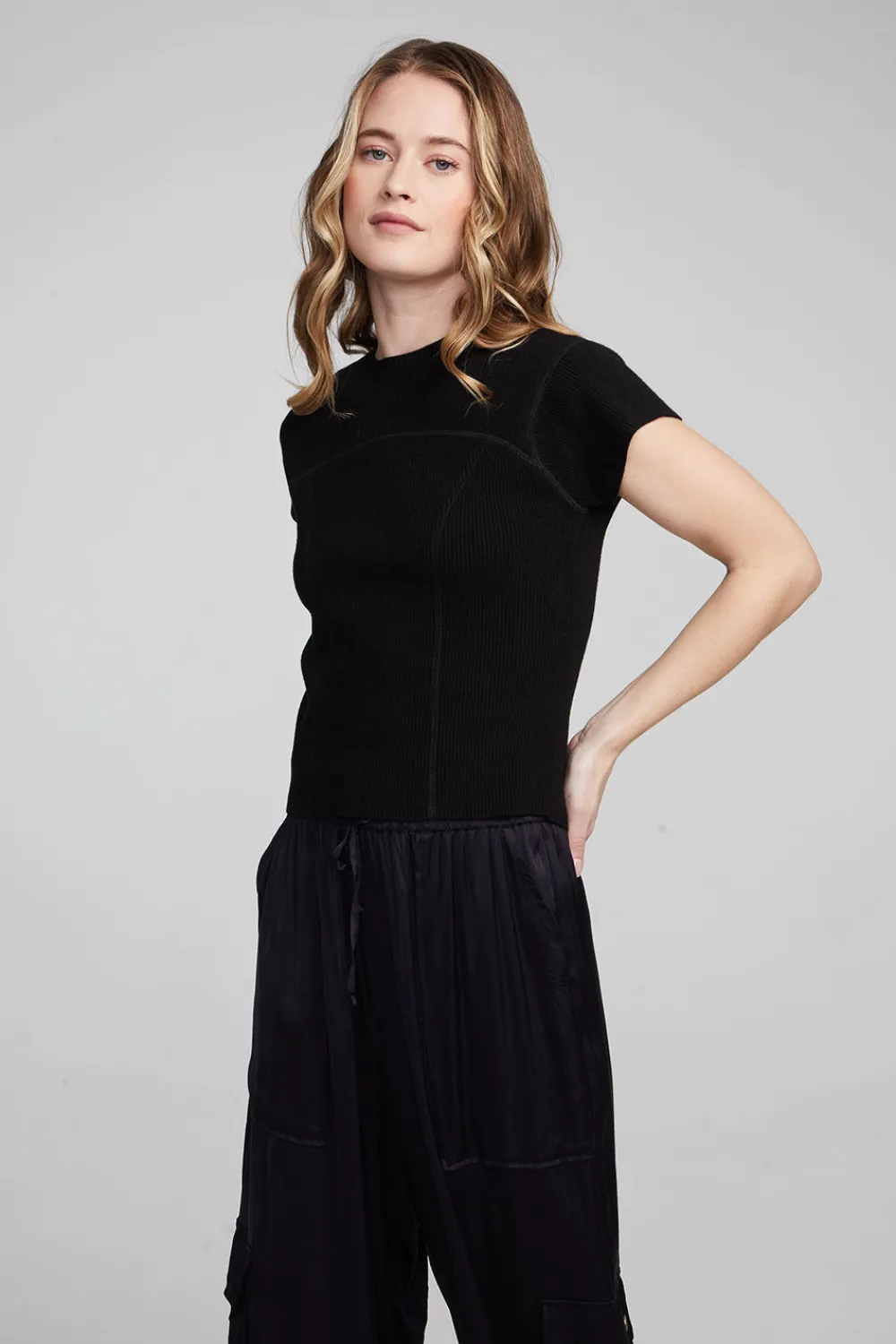 Sale Nahal Shadow Black Tee Women Loungewear|Tops