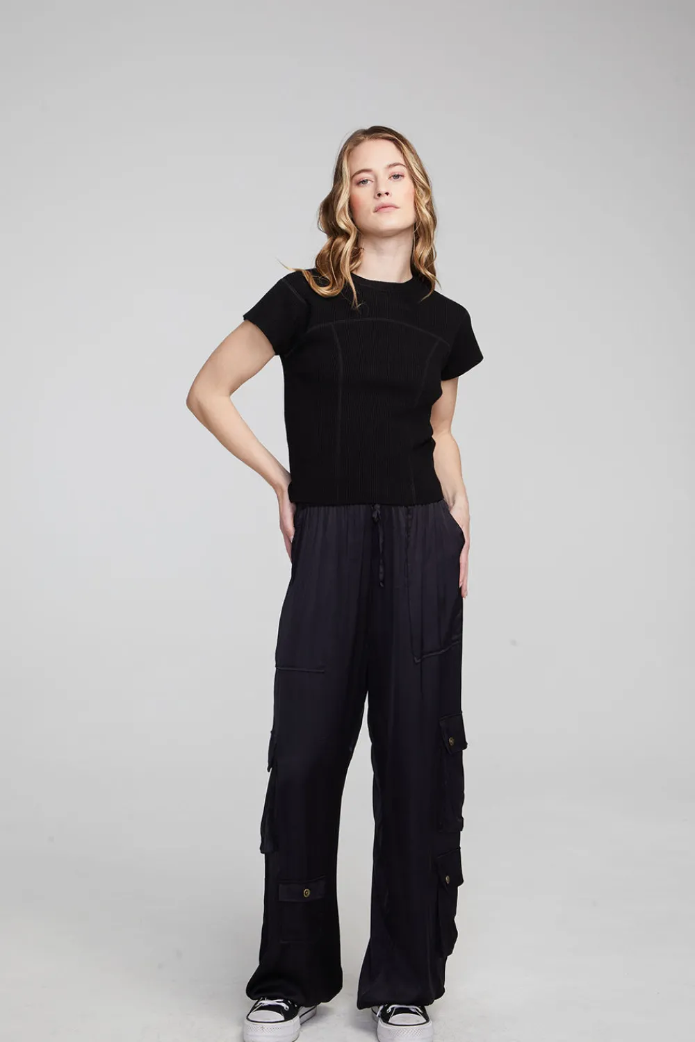 Sale Nahal Shadow Black Tee Women Loungewear|Tops
