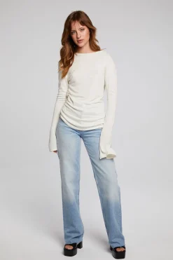 New Nyla Starry White Blouse Women Loungewear|Tops