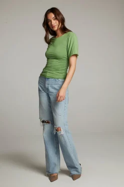 Fashion Ocala Whitecap Grey And Piquant Green Reversible Top Women Loungewear|Tops