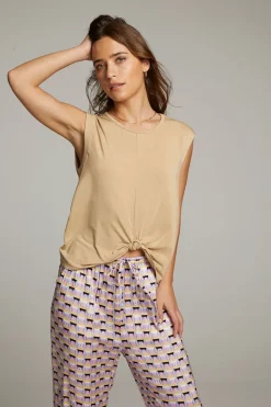 Best Sale Ocean Cappuccino Tank Women Loungewear|Tops