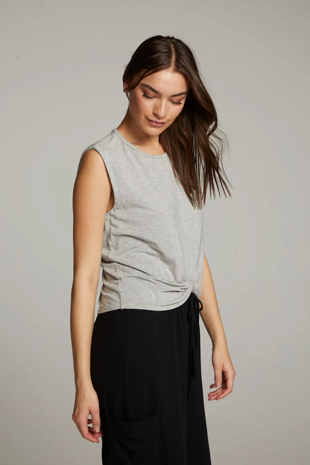 Best Ocean Heather Grey Tank Women Loungewear|Tops