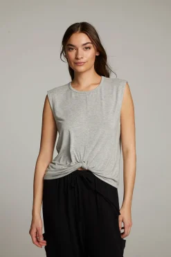 Best Ocean Heather Grey Tank Women Loungewear|Tops