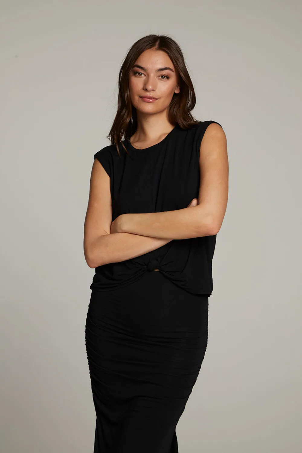New Ocean True Black Tank Women Loungewear|Tops