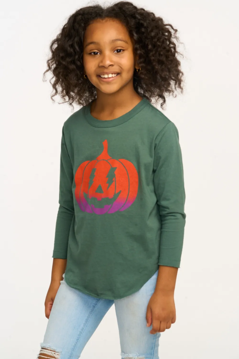 Store Ombre Pumpkin Long Sleeve Kids Girls