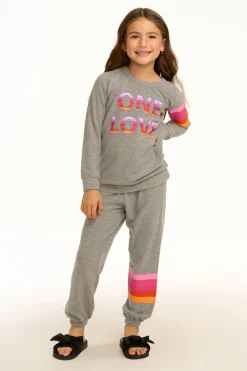 Fashion One Love Sweatpants Kids Girls