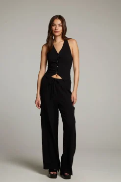 Sale Orlando True Black Vest Women Loungewear|Tops