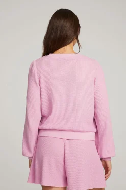 Cheap Owlsey Pastel Lavender Pullover Women Loungewear|Tops
