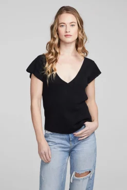 Flash Sale Page Shadow Star Black Tee Women Loungewear|Tops