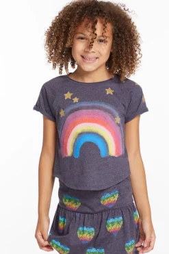 Store Painted Rainbow Girls Tee Kids Girls