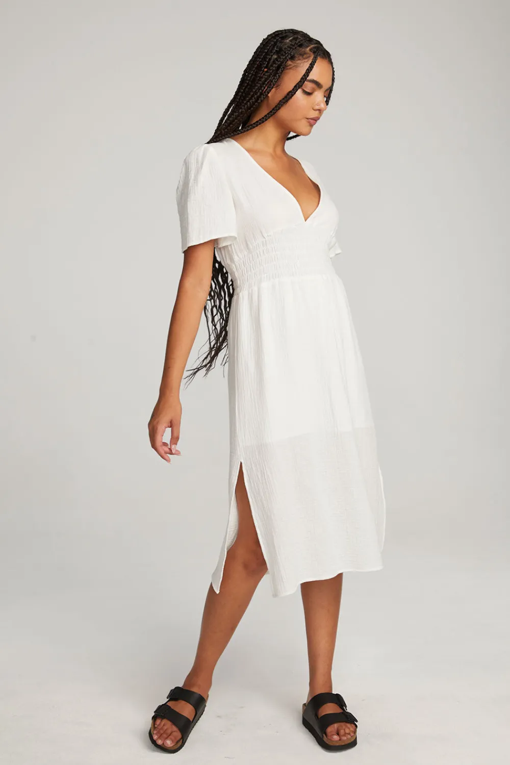 Outlet Palmer White Midi Dress Women Loungewear|Dresses