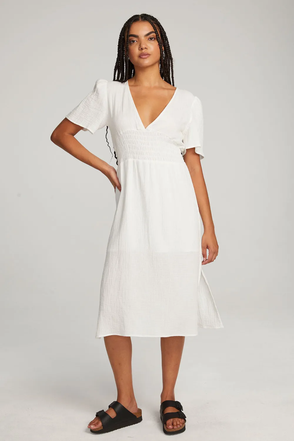 Outlet Palmer White Midi Dress Women Loungewear|Dresses