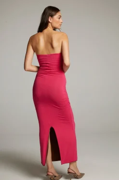 Online Panama Coffee And Raspberry Reversible Midi Dress Women Loungewear|Dresses