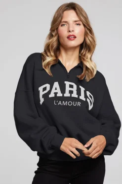 Sale Paris L'Amour Black Long Sleeve Women Loungewear|Graphics