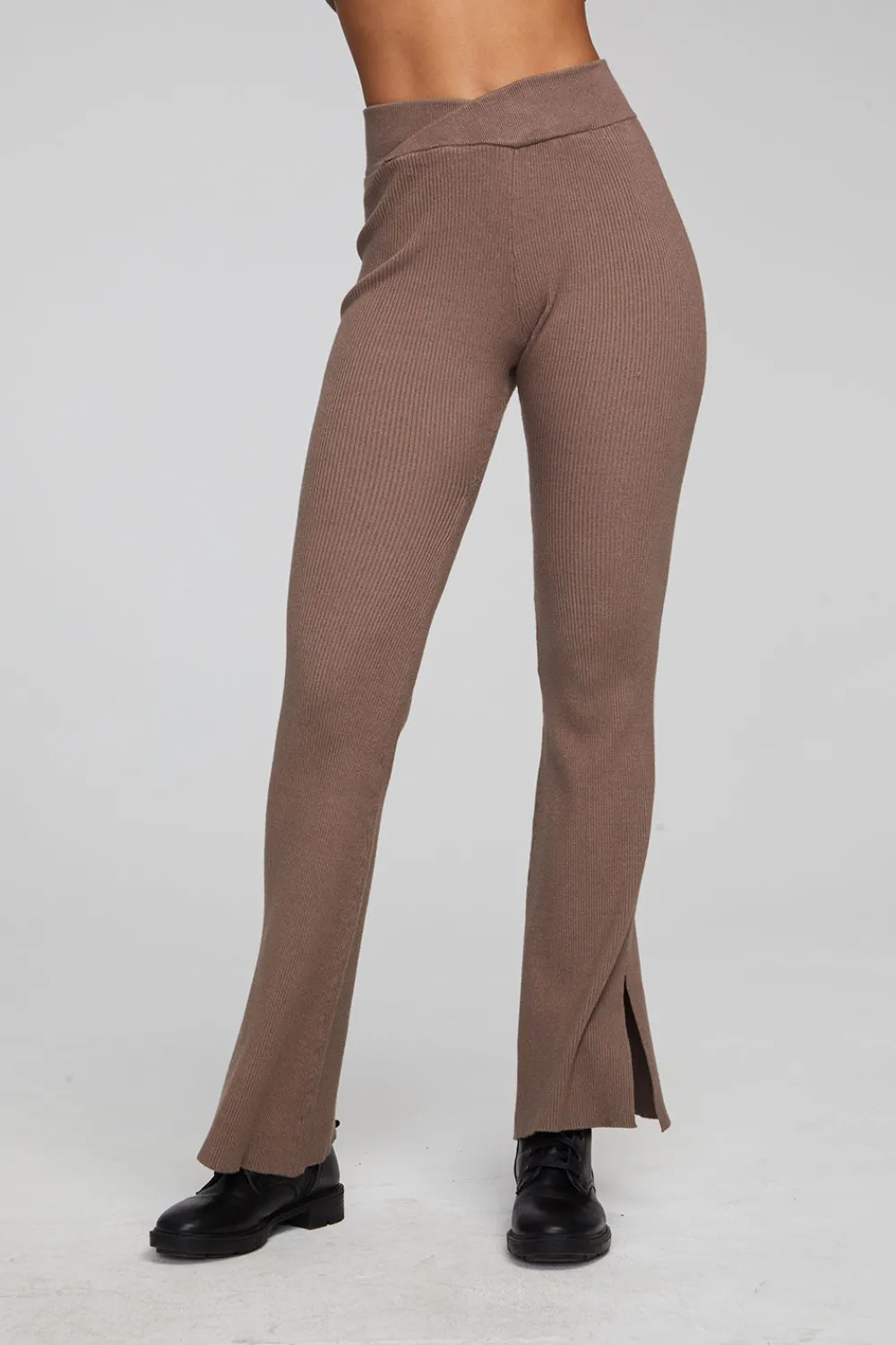 Fashion Party Deep Taupe Flare Bottoms Women Loungewear|Bottoms