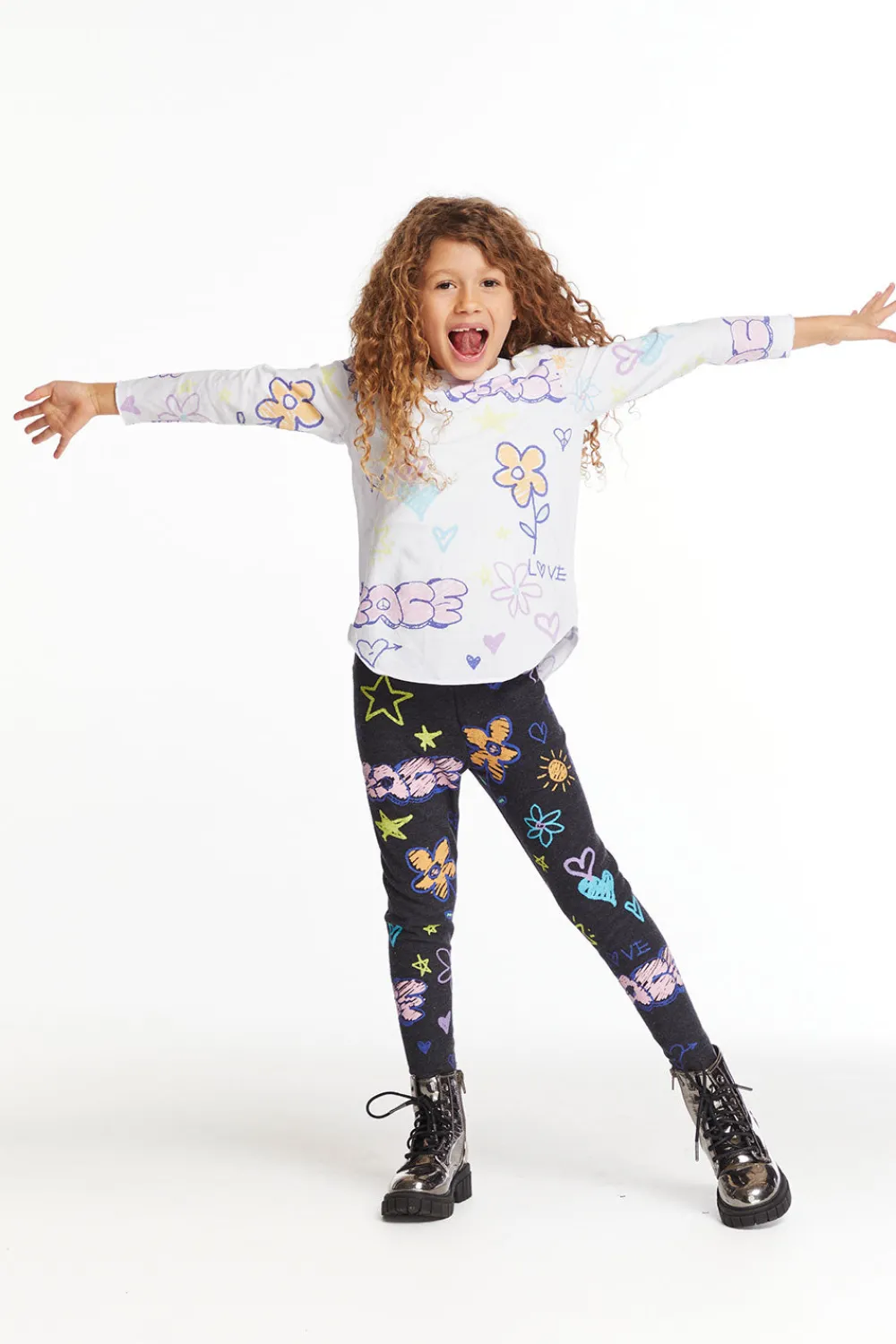 Fashion Peace & Love Girls Cozy Knit Classic Legging Kids Girls