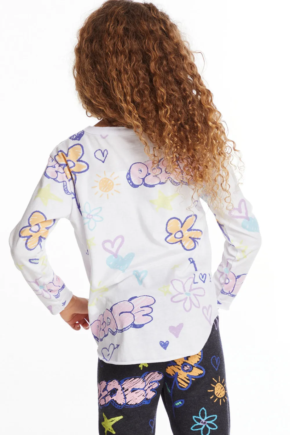 Discount Peace & Love Girls Long Sleeve Kids Girls