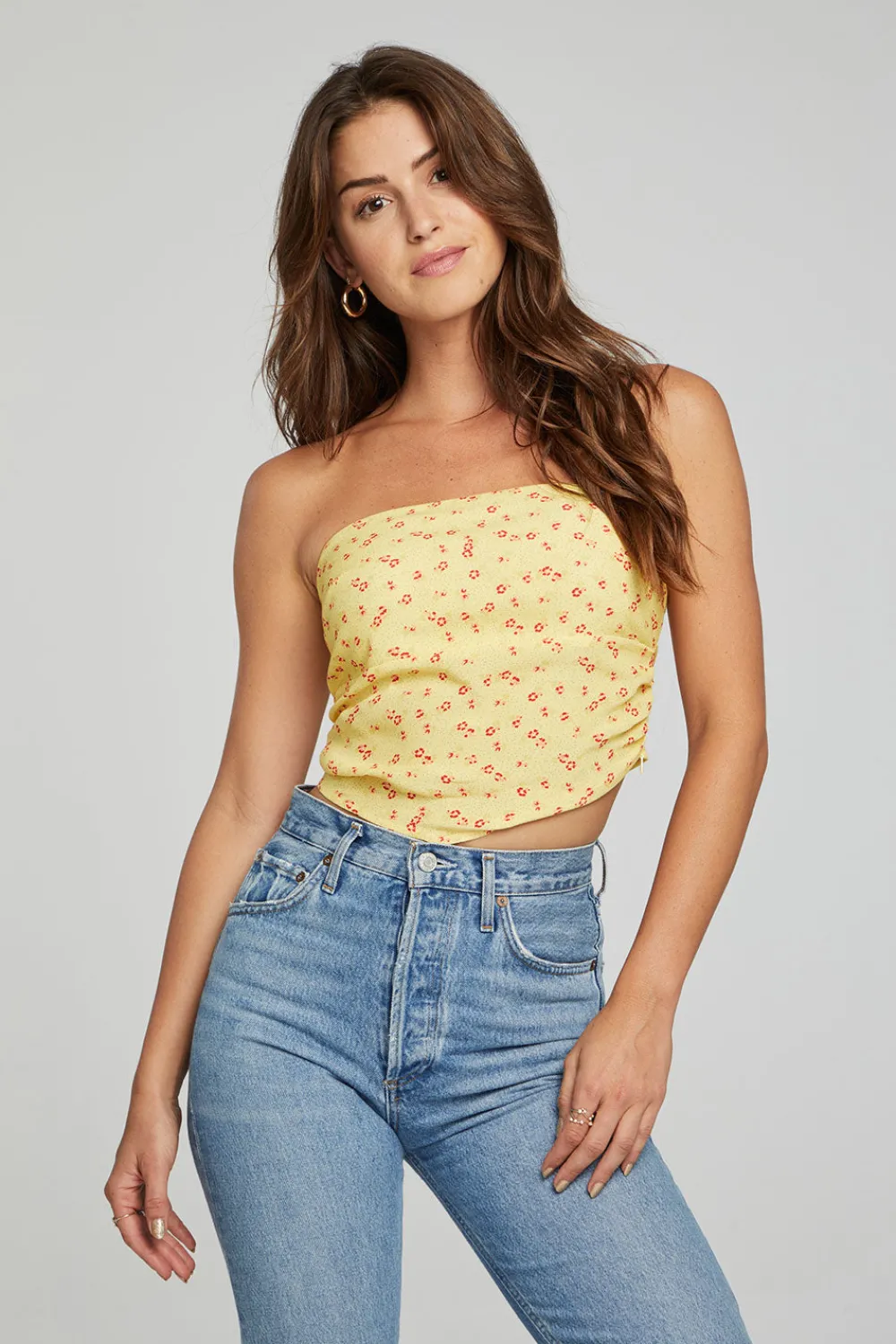 Cheap Pier Crop Top - Anise Flower Women Loungewear|Tops