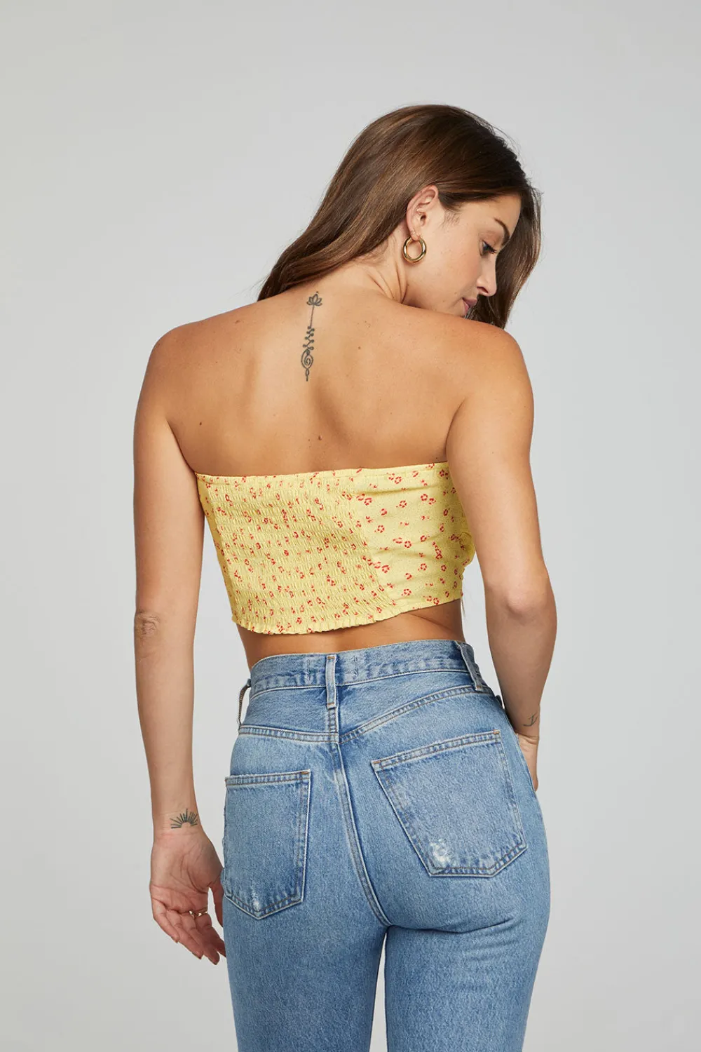 Cheap Pier Crop Top - Anise Flower Women Loungewear|Tops
