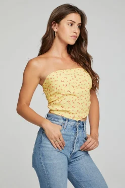 Cheap Pier Crop Top - Anise Flower Women Loungewear|Tops
