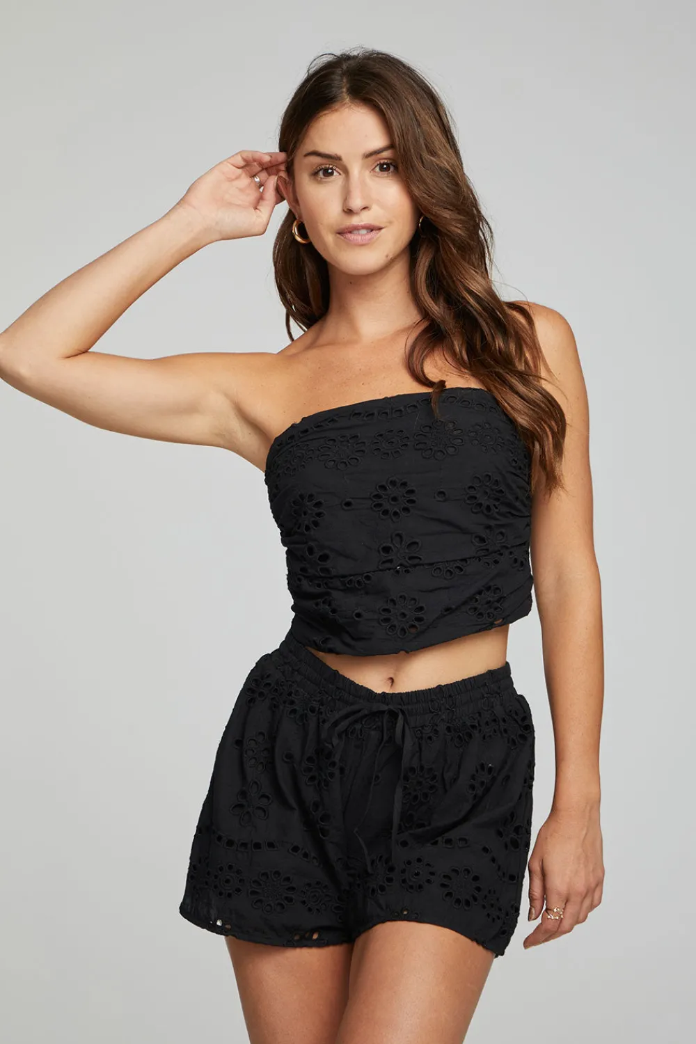 Cheap Pier Crop Top - Black Onyx Women Loungewear|Tops