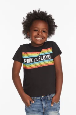 Fashion Pink Floyd Rainbow Stripe Boys Tee Women/Kids/BOY Boys|Music