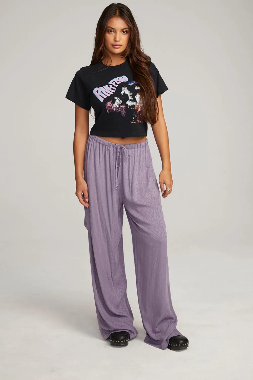 Discount Pink Floyd Retro Band Crop Tee Women Loungewear|Music