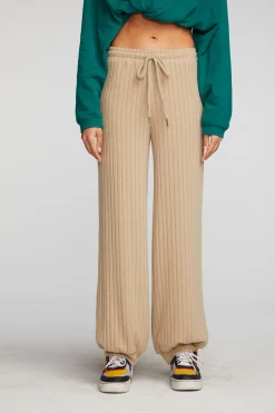 Discount Poor Boy Rib Blouson Hem Joggers Women Loungewear|Bottoms