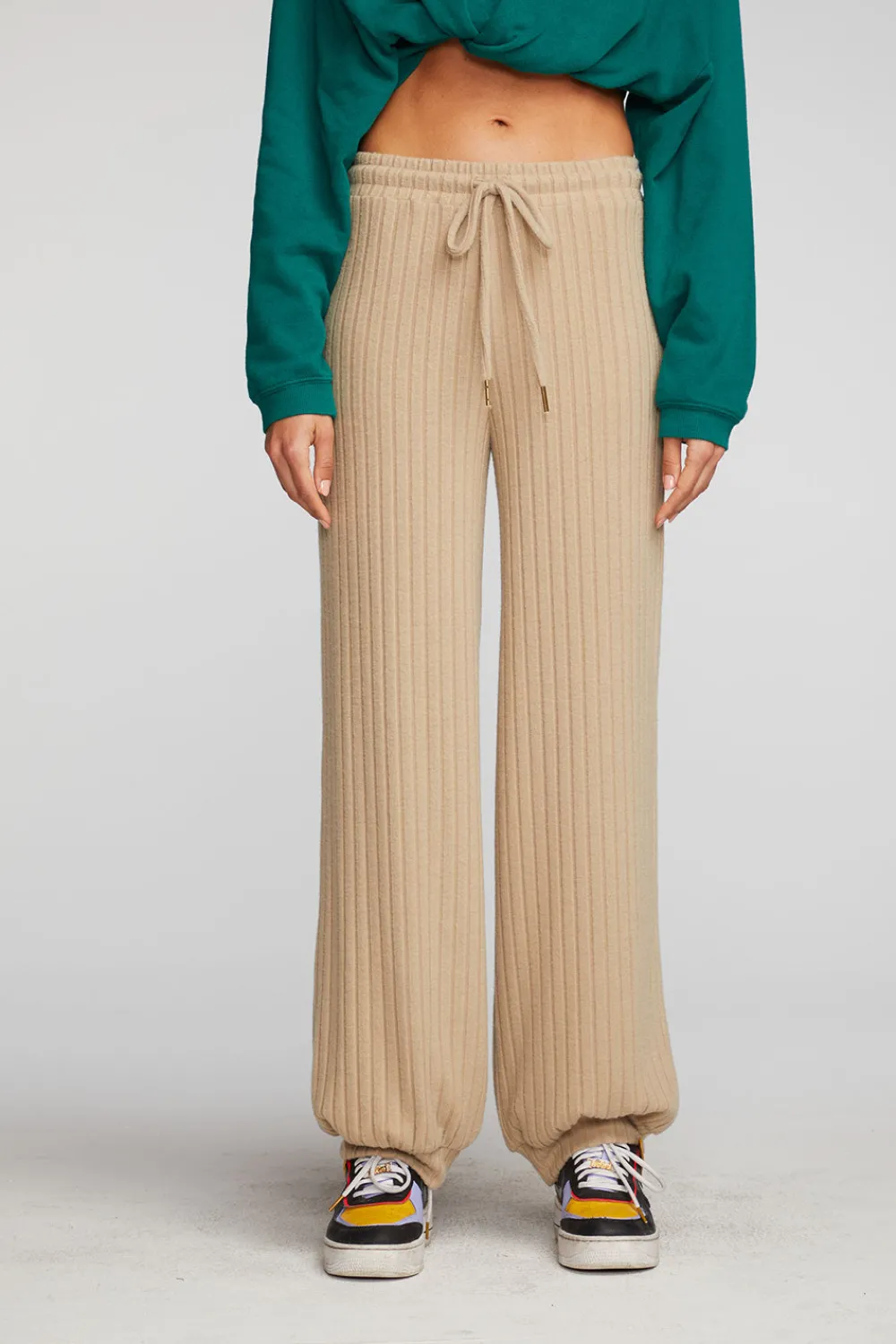 Discount Poor Boy Rib Blouson Hem Joggers Women Loungewear|Bottoms