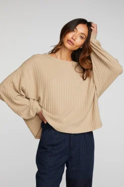 Sale Poor Boy Rib Long Sleeve Tee Women Loungewear|Tops