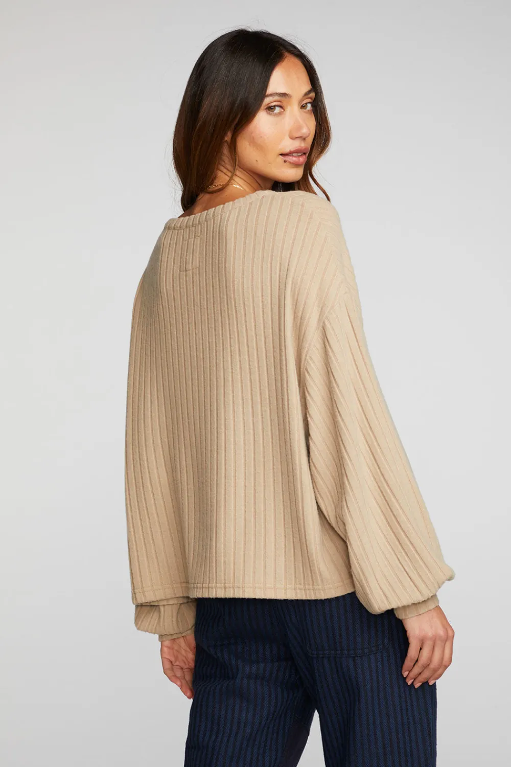 Sale Poor Boy Rib Long Sleeve Tee Women Loungewear|Tops