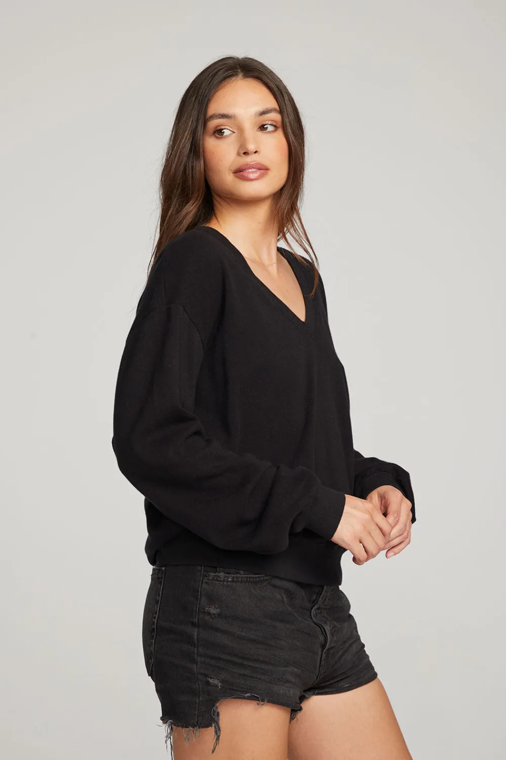 Shop Poppy Black Pullover Women Outerwear|Loungewear