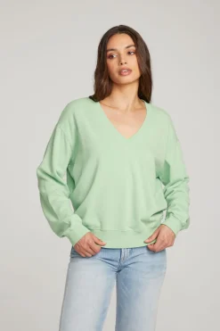 Best Sale Poppy Quiet Green Pullover Women Outerwear|Loungewear
