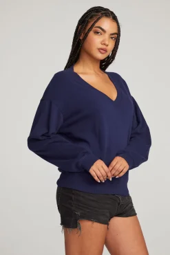 Store Poppy Sapphire Pullover Women Outerwear|Loungewear