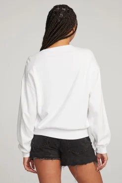 Flash Sale Poppy White Pullover Women Outerwear|Loungewear