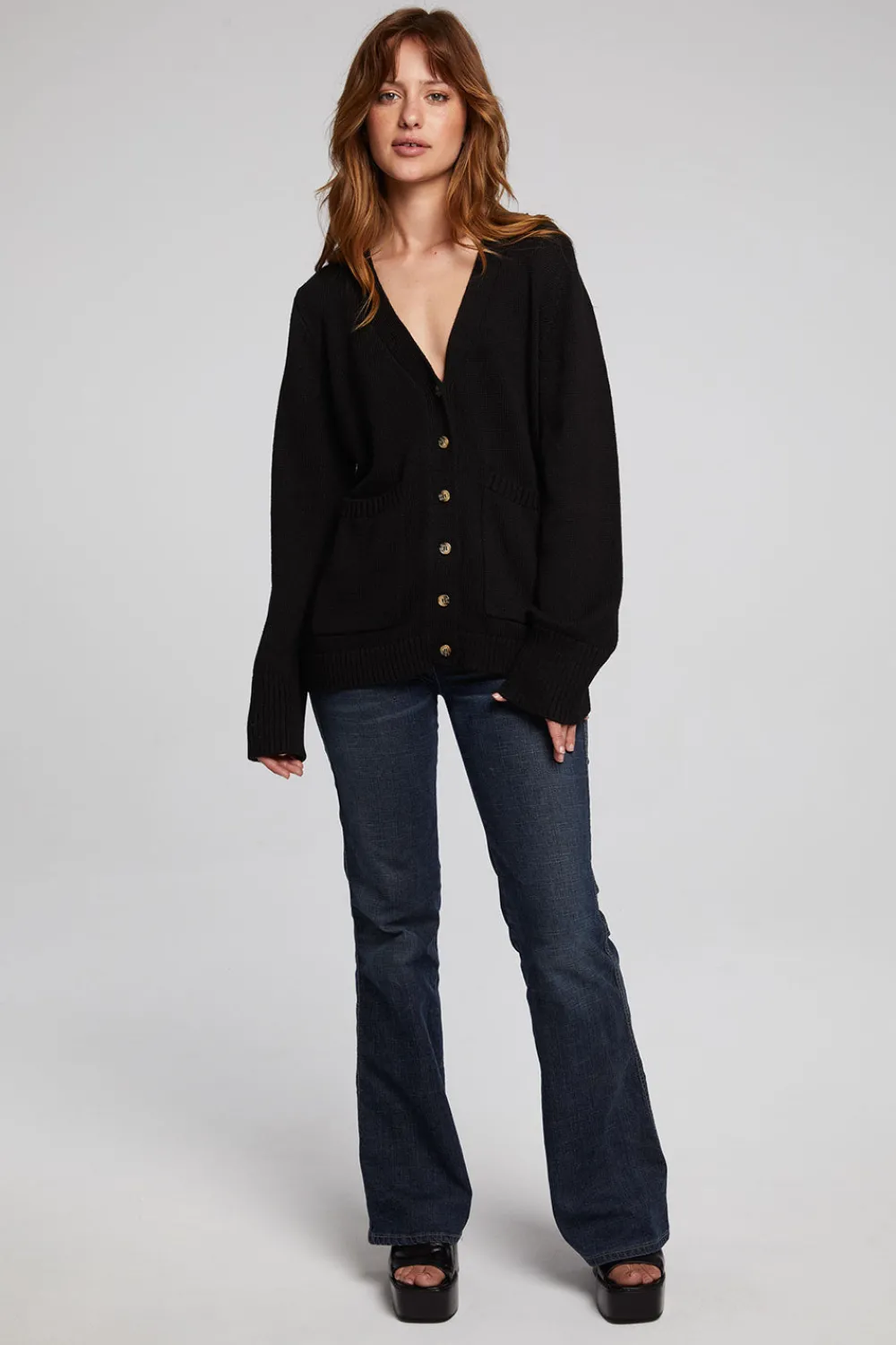 Shop Presley Licorice Cardigan Women Loungewear|Tops