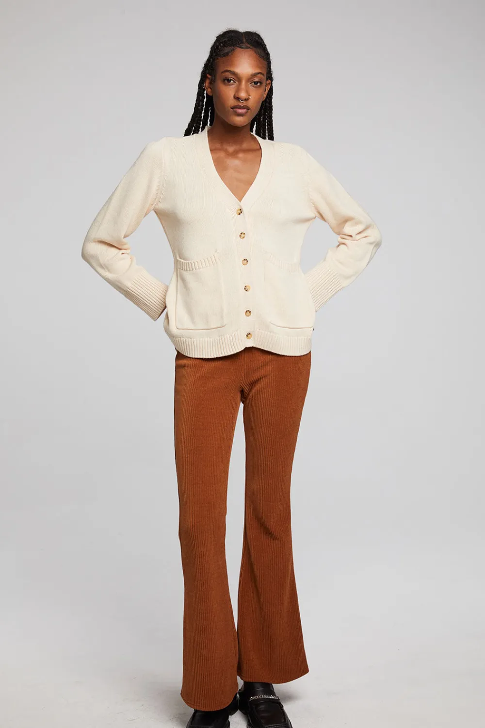Shop Presley Whitecap Grey Cardigan Women Outerwear|Loungewear