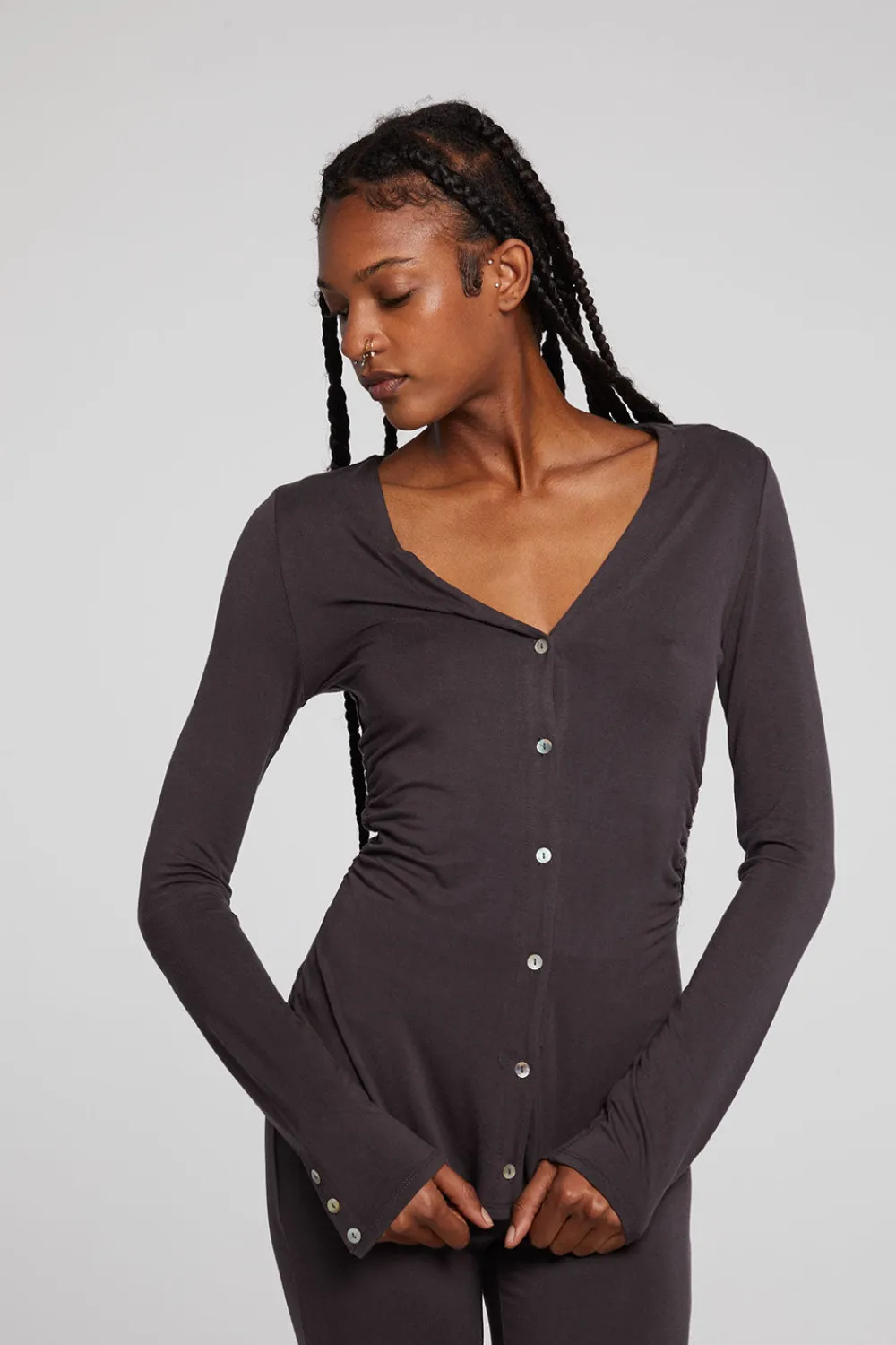 Flash Sale Priscilla Chocolate Torte Long Sleeve Women Loungewear|Tops