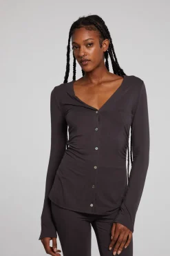 Flash Sale Priscilla Chocolate Torte Long Sleeve Women Loungewear|Tops