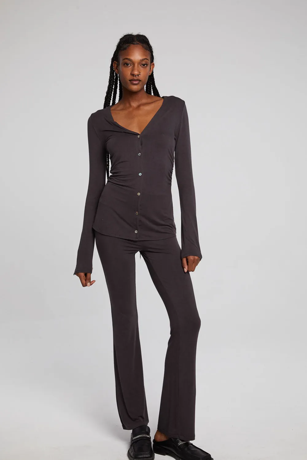 Flash Sale Priscilla Chocolate Torte Long Sleeve Women Loungewear|Tops