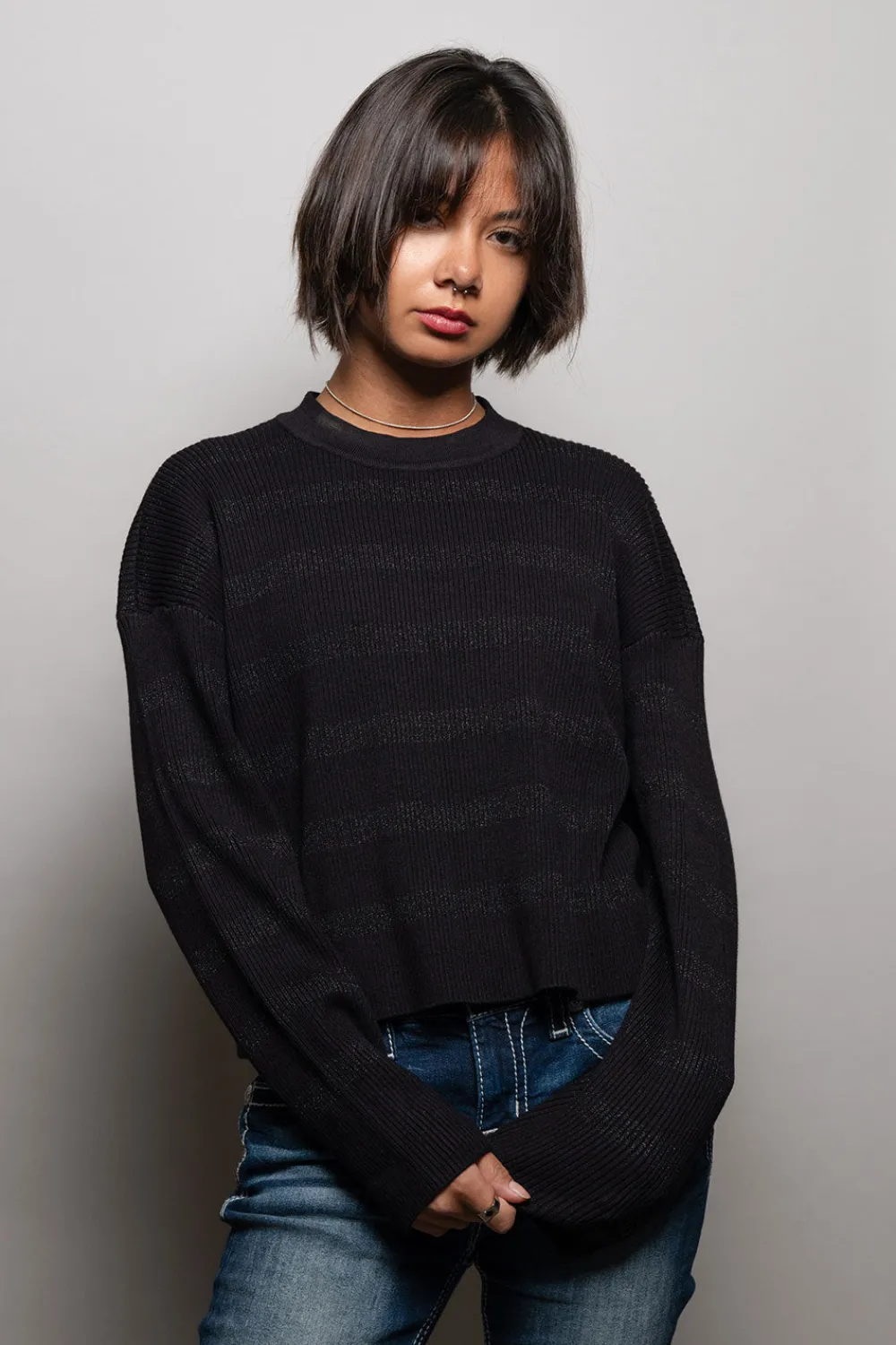 New Ramonee Fillmore Stripe Pullover Women Loungewear|Tops