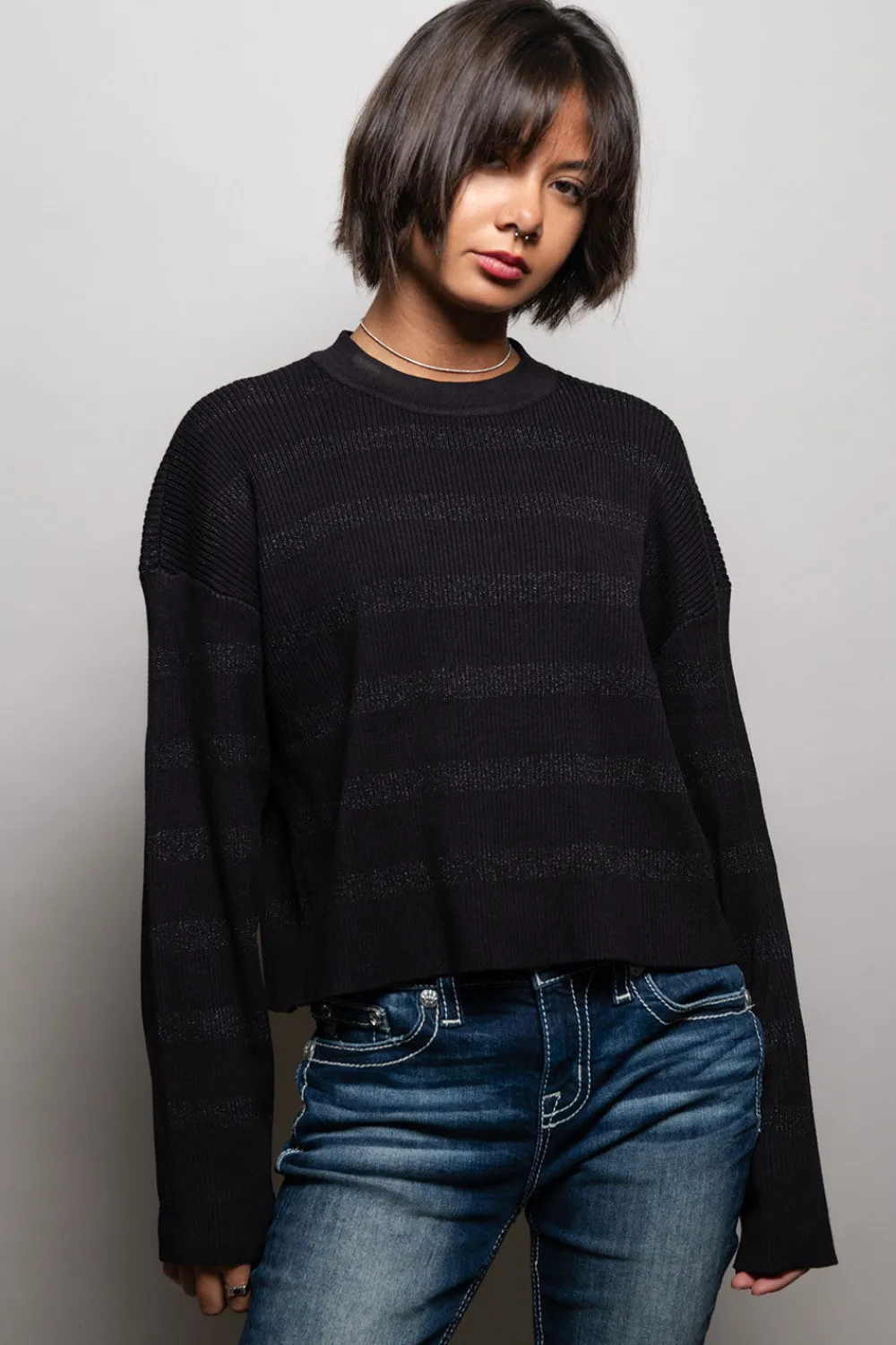 New Ramonee Fillmore Stripe Pullover Women Loungewear|Tops