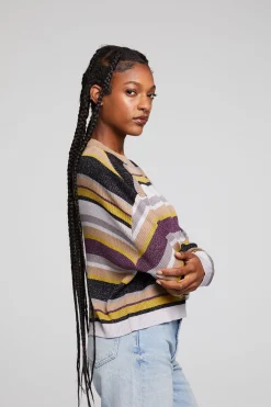 Fashion Ramonee Haight Street Stripe Pullover Women Loungewear|Tops