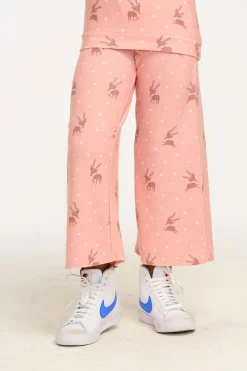 Fashion Reindeer Snow Wide Leg Pants Kids Girls