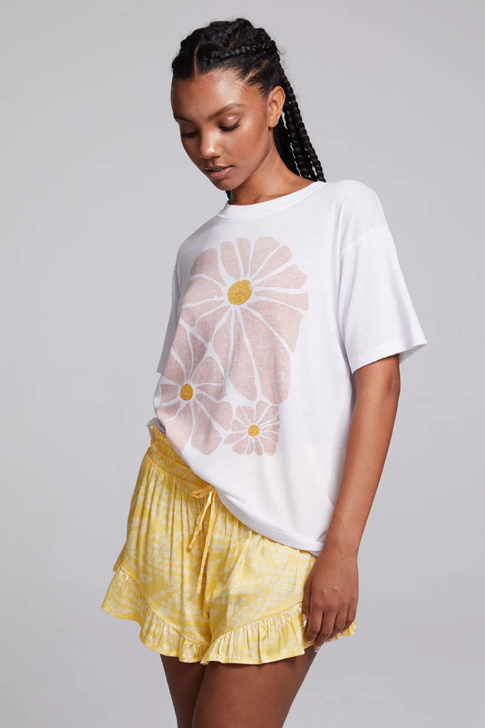 Discount Retro Flowers Tee Women Graphics|Tops